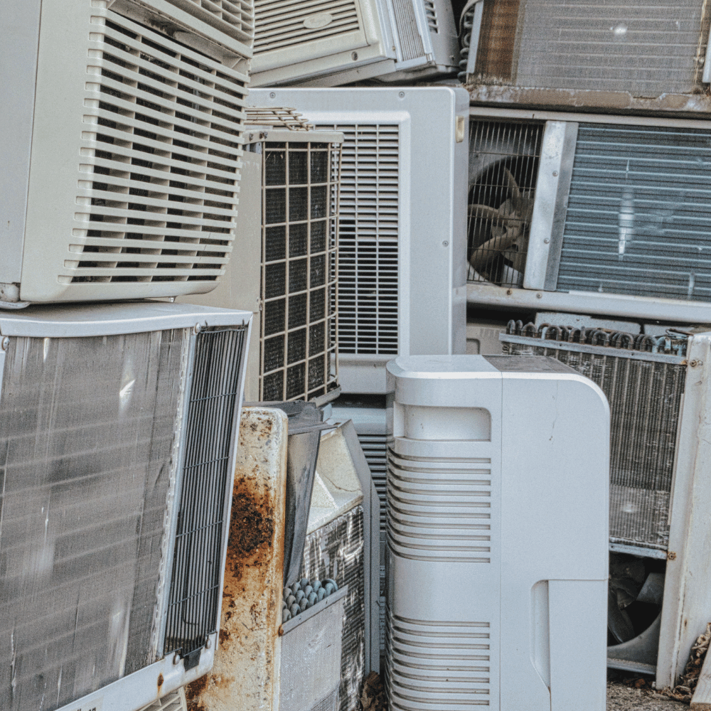 Air conditioners and fans