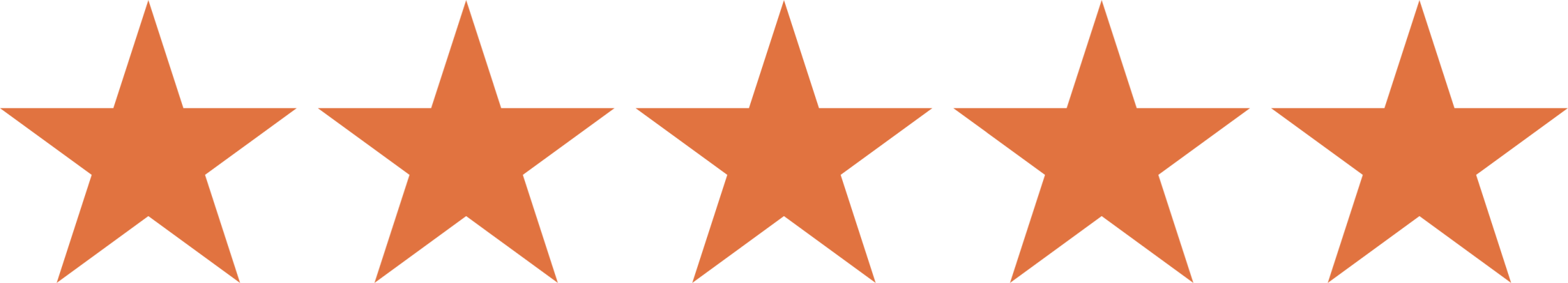 Five orange stars