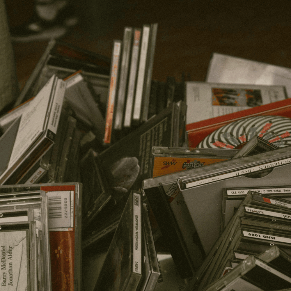 A pile of CDs