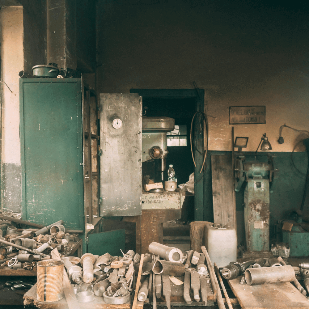 A room full of old junk