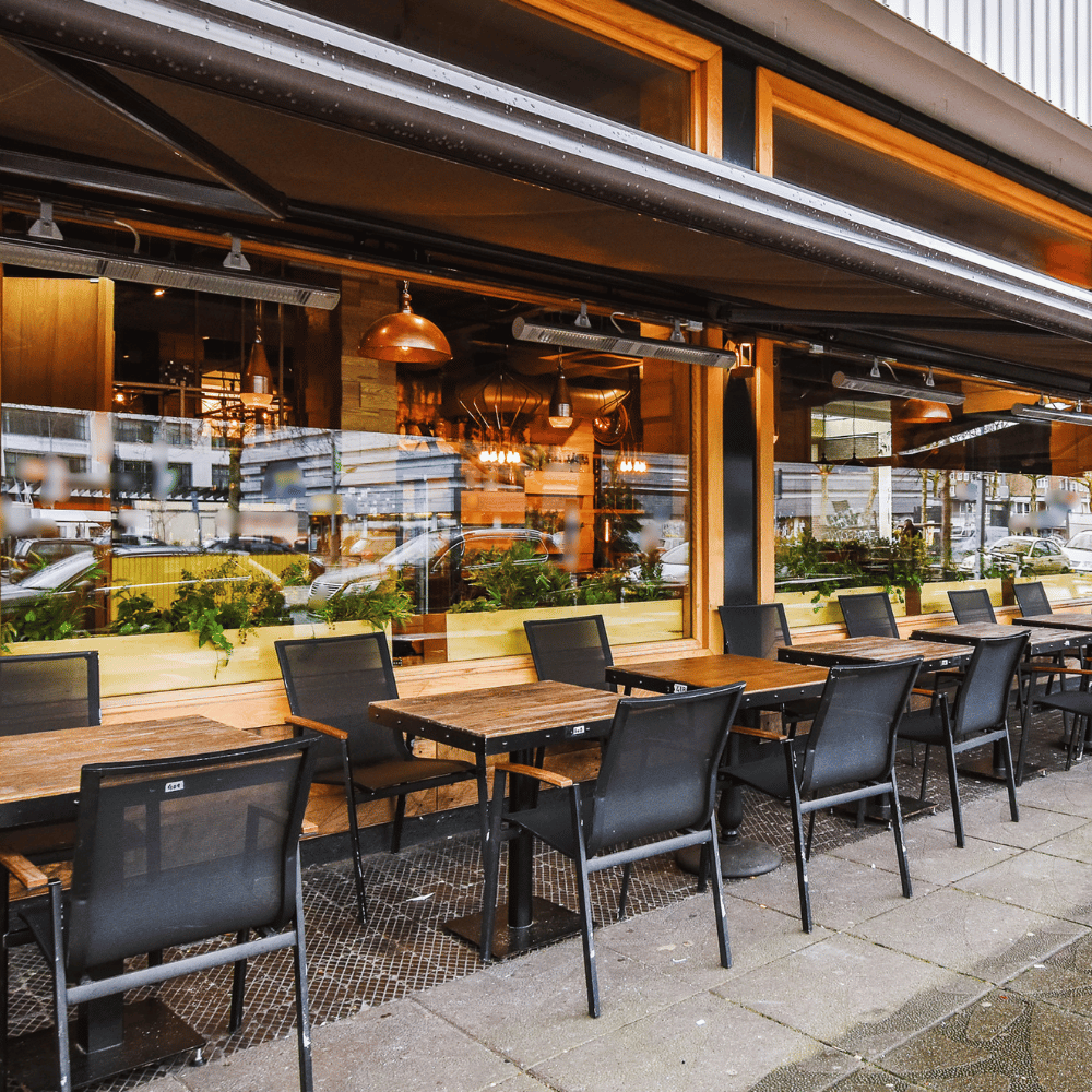 A restaurant building ready for junk removal services.